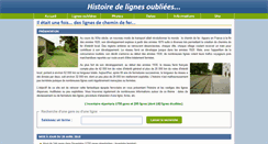 Desktop Screenshot of lignes-oubliees.com