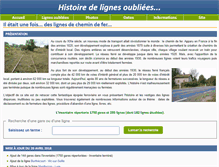 Tablet Screenshot of lignes-oubliees.com